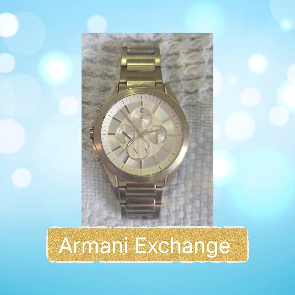 Armani Exchange Men's Gold Watch